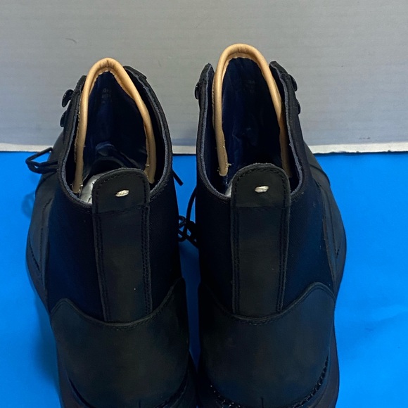 COLE HAAN LUNARGRAND LACE UP COMBAT CAP TOE BOOT BOOTS BLACK 8.5 - Picture 3 of 11